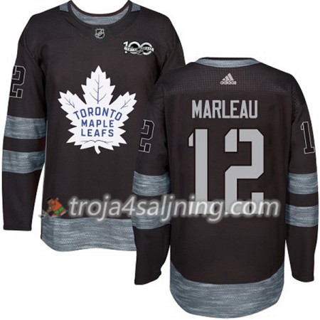 Toronto Maple Leafs tröja Patrick Marleau 12 1917-2017 100th Anniversary Adidas Svart Authentic - NHL Tröjor Herr